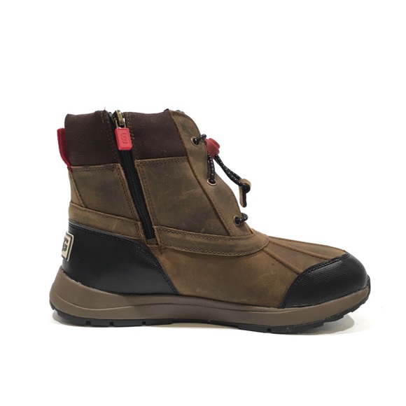 UGG TURLOCK WATERPROOF SNOW BOOTS WALNUT BROWN LEATHER -BIG KIDS US 6 -NEW - Picture 5 of 10